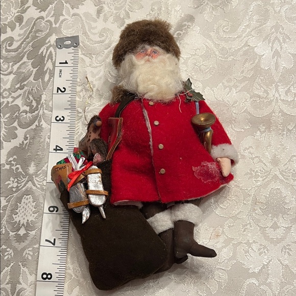 Other - 8 inch tall Festive Santa Claus Figurine with Red Coat